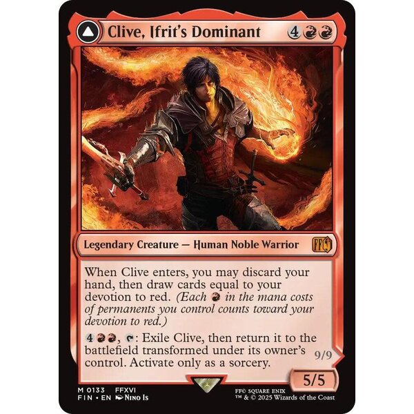 Magic: The Gathering Clive, Ifrit's Dominant (133) Lightly Played