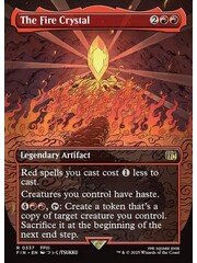 Magic: The Gathering The Fire Crystal (Borderless) (337) Lightly Played