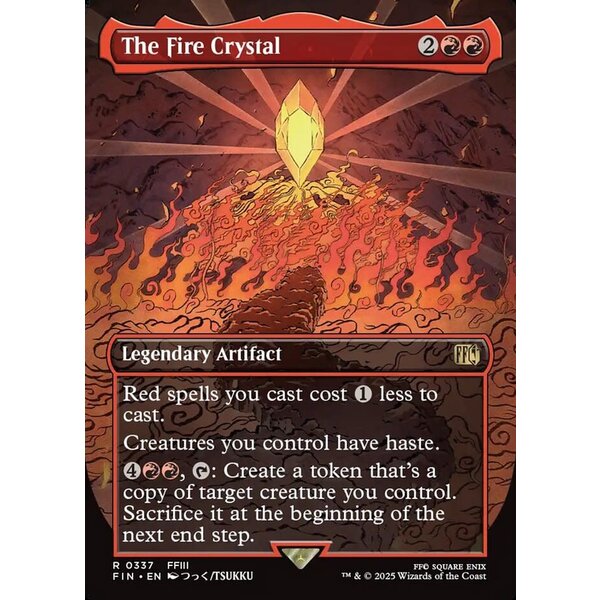 Magic: The Gathering The Fire Crystal (Borderless) (337) Lightly Played