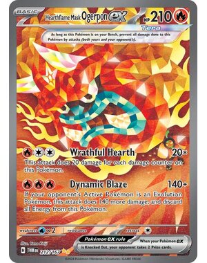 Pokemon Hearthflame Mask Ogerpon ex (212) Lightly Played Holofoil