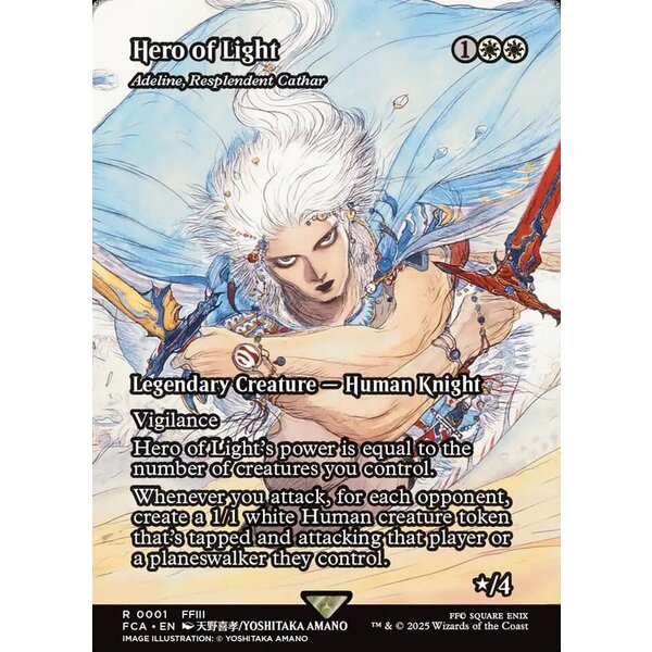 Magic: The Gathering Hero of Light - Adeline, Resplendent Cathar (Showcase) (001) Lightly Played