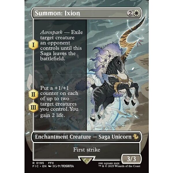 Magic: The Gathering Summon: Ixion (Borderless) (195) Lightly Played