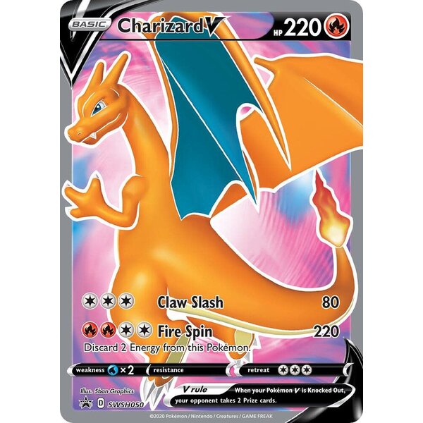 Pokemon Charizard V (SWSH050) Lightly Played