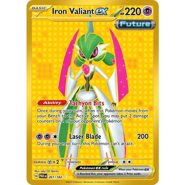 Pokemon Iron Valiant ex (261) Lightly Played Holofoil
