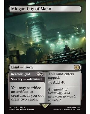 Magic: The Gathering Midgar, City of Mako (Borderless) (313) Lightly Played Foil