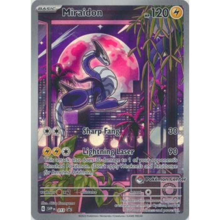 Pokemon Miraidon (Pokemon Center Exclusive) (013) Lightly Played Holofoil