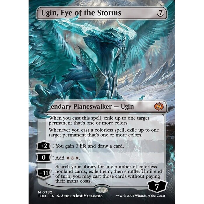 Magic: The Gathering Ugin, Eye of the Storms (Borderless) (382) Lightly Played
