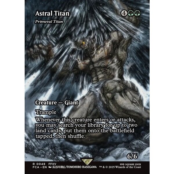 Magic: The Gathering Astral Titan - Primeval Titan (Showcase) (048) Lightly Played
