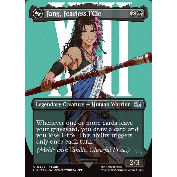 Magic: The Gathering Fang, Fearless l'Cie (Borderless) (Surge Foil) (526) Lightly Played Foil