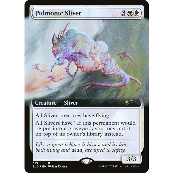 Magic: The Gathering Pulmonic Sliver (Extended Art) (613) Lightly Played Foil