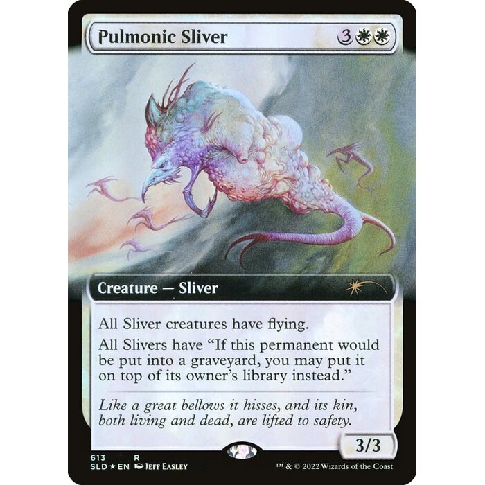 Magic: The Gathering Pulmonic Sliver (Extended Art) (613) Lightly Played Foil
