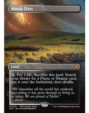 Magic: The Gathering Marsh Flats (Borderless) (110) Near Mint