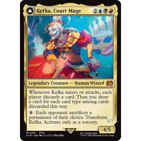 Magic: The Gathering Kefka, Court Mage (231) Lightly Played