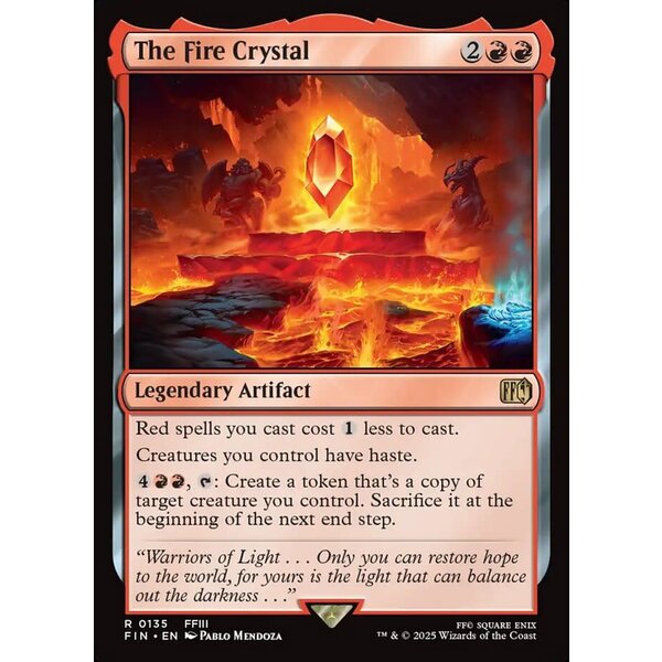 Magic: The Gathering The Fire Crystal (135) Lightly Played