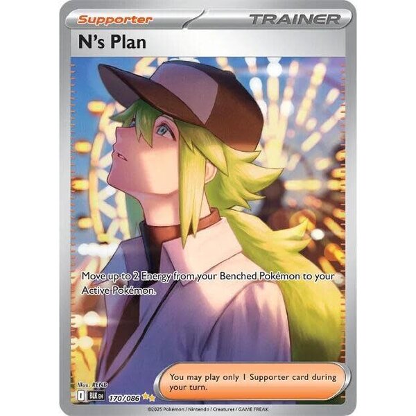 Pokemon N's Plan (170) Near Mint Holofoil