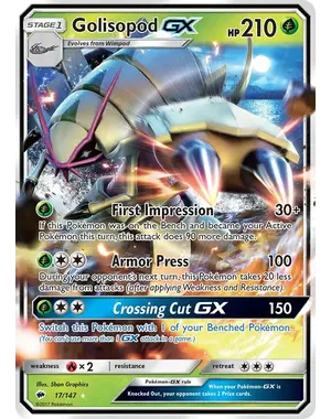Pokemon Golisopod GX (017) Lightly Played Holofoil