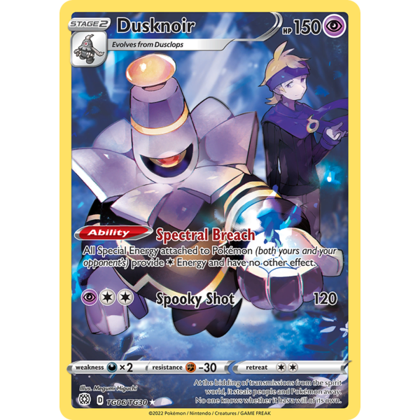 Pokemon Dusknoir (TG06) Lightly Played Holofoil