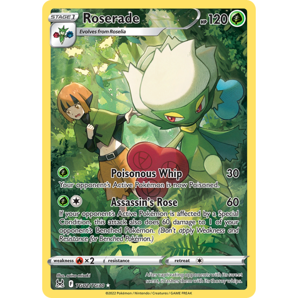 Pokemon Roserade (TG02) Lightly Played