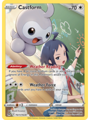 Pokemon Castform (TG11) Lightly Played Holofoil