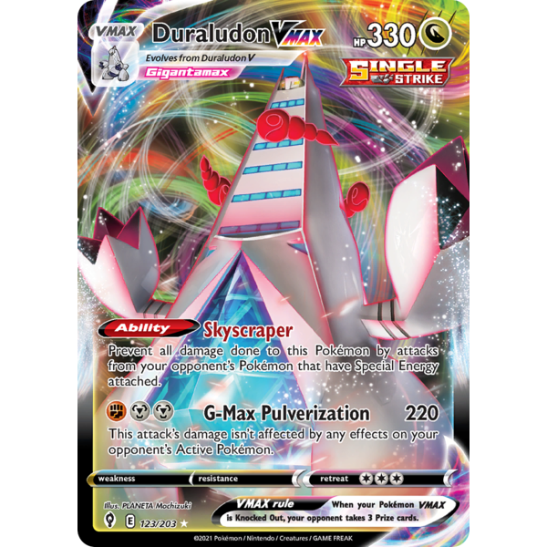 Pokemon Duraludon VMAX (123) Lightly Played