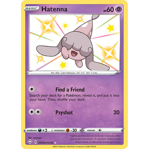 Pokemon Hatenna (SV054) Lightly Played