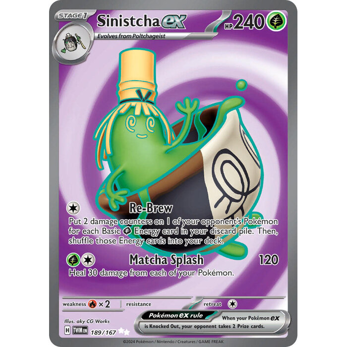 Pokemon Sinistcha ex (189) Lightly Played Holofoil