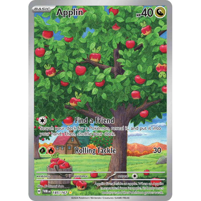 Pokemon Applin (185) Lightly Played Holofoil