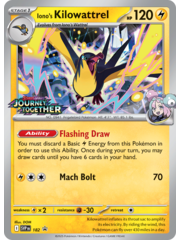Pokemon Iono's Kilowattrel (Prerelease) (182) Lightly Played Holofoil