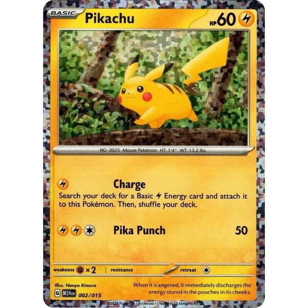 Pokemon Pikachu (002) Lightly Played Holofoil