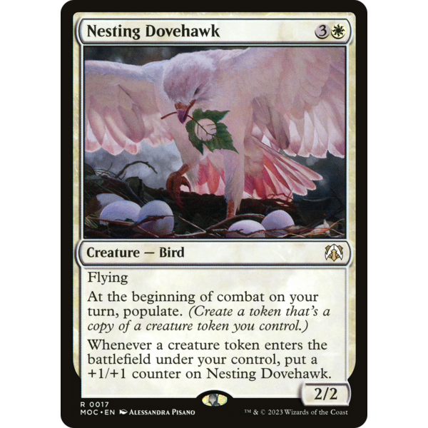 Magic: The Gathering Nesting Dovehawk (017) Lightly Played