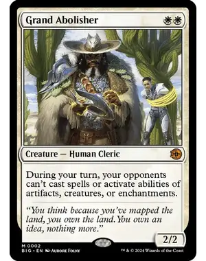 Magic: The Gathering Grand Abolisher (002) Lightly Played