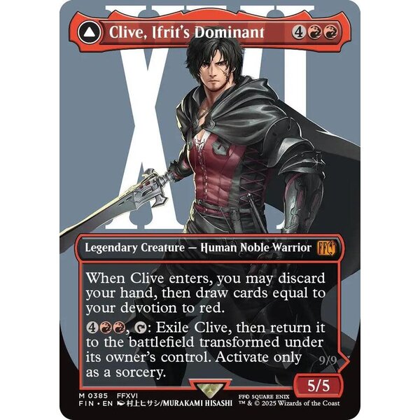 Magic: The Gathering Clive, Ifrit's Dominant (Borderless) (385) Lightly Played