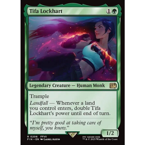 Magic: The Gathering Tifa Lockhart (206) Lightly Played