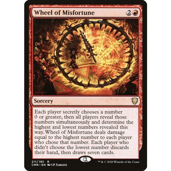 Magic: The Gathering Wheel of Misfortune (211) Lightly Played Foil
