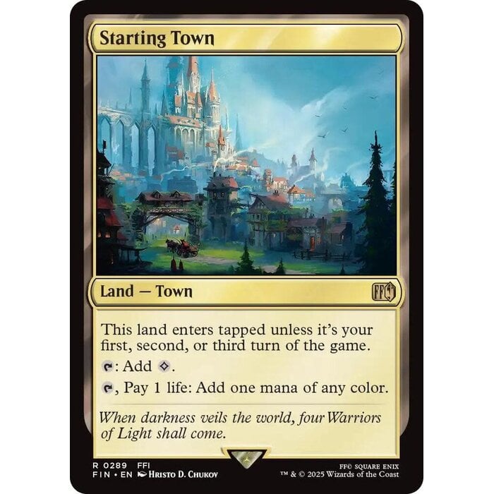 Magic: The Gathering Starting Town (289) Lightly Played Foil