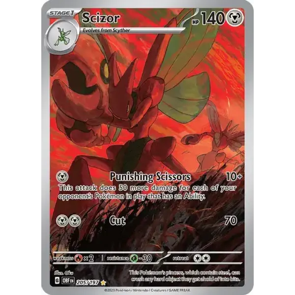 Pokemon Scizor (205) Near Mint Holofoil