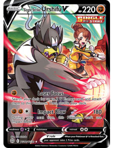 Pokemon Single Strike Urshifu V (TG18) Lightly Played