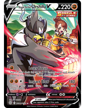 Pokemon Single Strike Urshifu V (TG18) Lightly Played