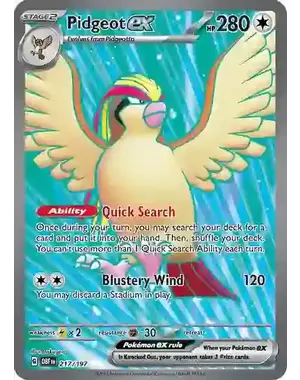 Pokemon Pidgeot ex (217) Lightly Played Holofoil