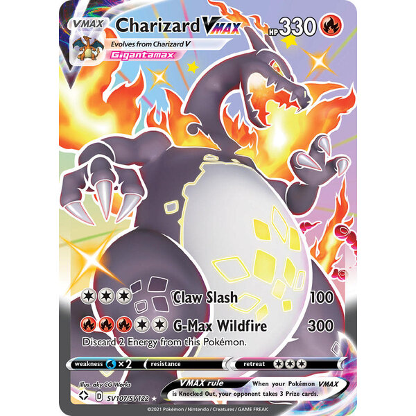 Pokemon Charizard VMAX (SV107) Near Mint Holofoil