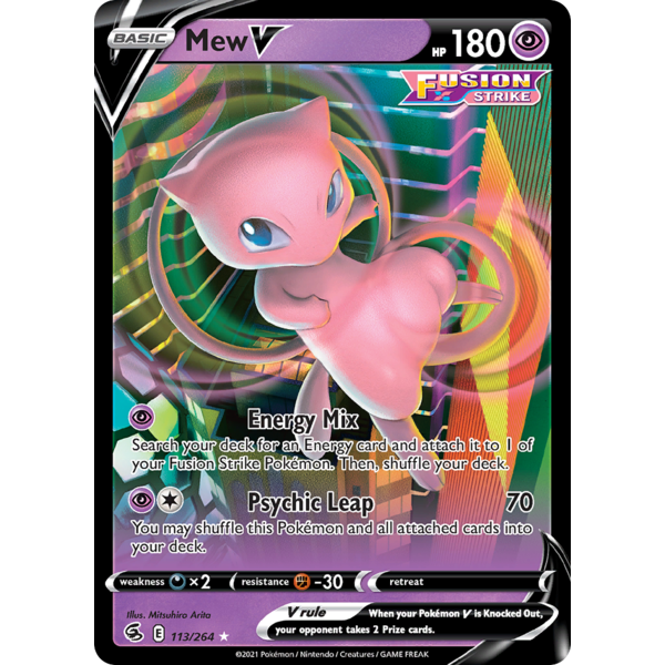 Pokemon Mew V (113) Lightly Played Holofoil