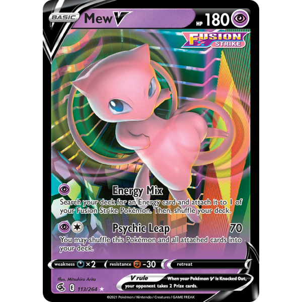 Pokemon Mew V (113) Lightly Played