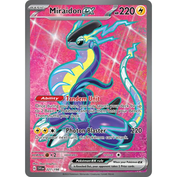 Pokemon Miraidon ex (227) Lightly Played Holofoil