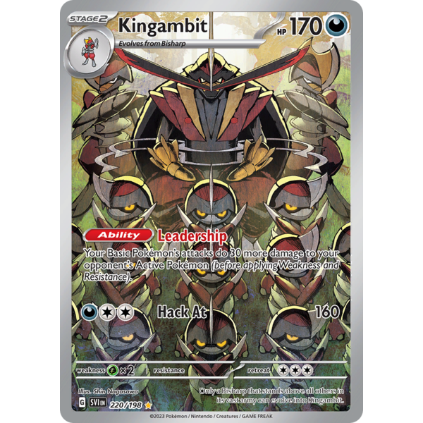 Pokemon Kingambit (220) Lightly Played Holofoil