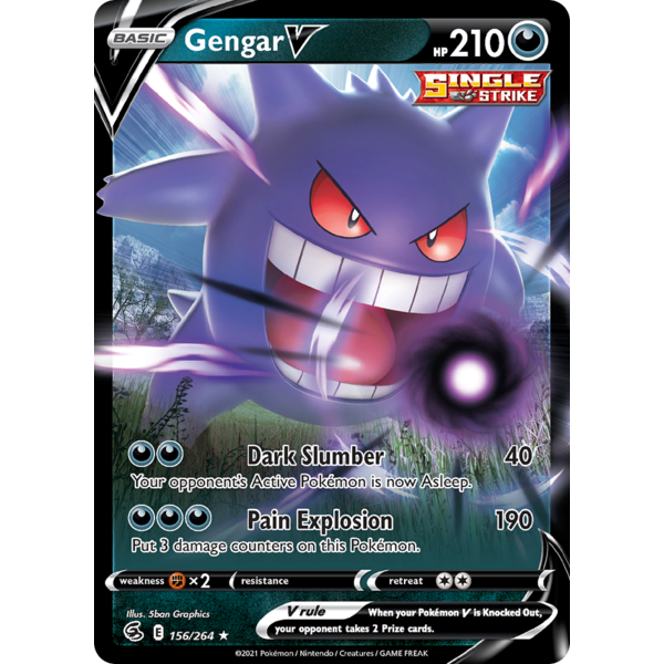 Pokemon Gengar V (156) Lightly Played