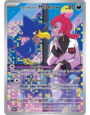 Pokemon Team Rocket's Murkrow (200) Lightly Played