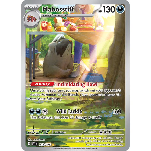 Pokemon Mabosstiff (218) Lightly Played Holofoil