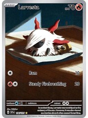 Pokemon Larvesta (196) Lightly Played Holofoil