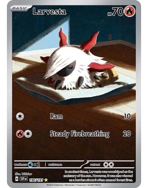 Pokemon Larvesta (196) Lightly Played Holofoil