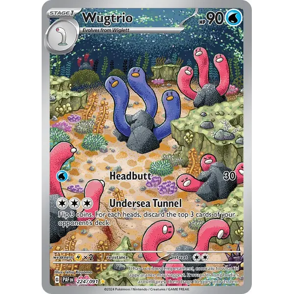 Pokemon Wugtrio (224) Lightly Played Holofoil